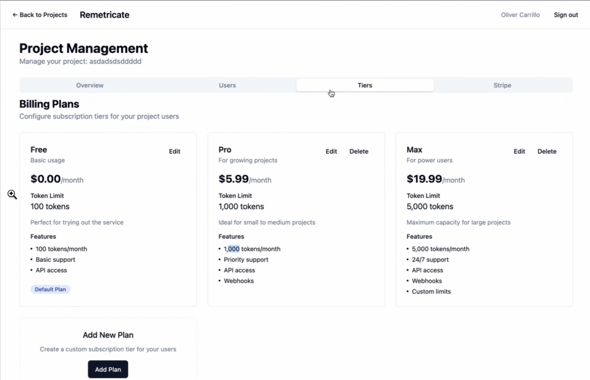 subscribe.dev Dashboard App